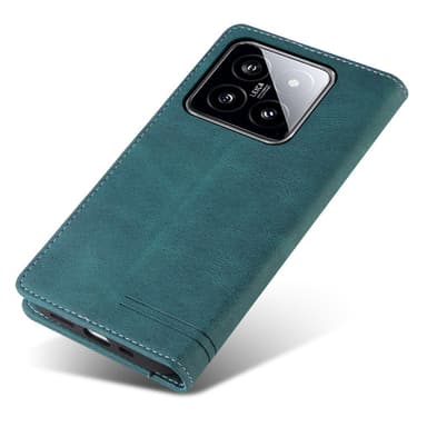 SKALO Xiaomi 14 5G GQ.UTROBE Lompakkokotelo PU-nahkaa - Sininen
