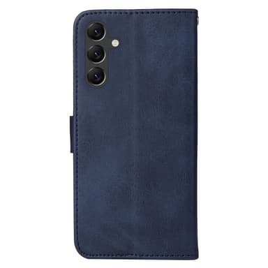 SKALO Samsung A15 5G PU-nahkainen Lompakkokotelo - Sininen