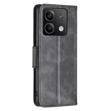 SKALO Xiaomi Redmi Note 13 4G Lompakkokotelo PU-nahkaa - Musta