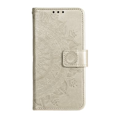 SKALO Xiaomi Redmi Note 13 4G Mandala lompakkokotelo - Kulta