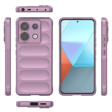 SKALO Xiaomi Redmi Note 13 Pro 5G Puffer Bumper TPU-suojakuori - Violetti