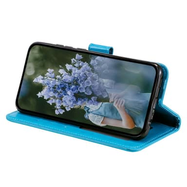 SKALO Samsung A15 4G Mandala lompakkokotelo - Sininen
