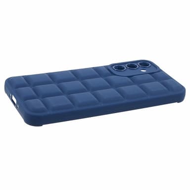 SKALO Samsung A15 4G Puffer Bumper TPU-suojakuori - Tummansininen