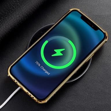 SKALO Xiaomi Redmi Note 13 Pro 5G Krokotiili Kultainen Reuna Kuori - Valkoinen