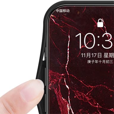 SKALO Xiaomi Redmi Note 13 5G Marmori karkaistu lasi TPU-suojakuori - #1