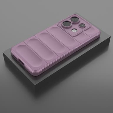 SKALO Xiaomi Redmi Note 13 Pro 5G Puffer Bumper TPU-suojakuori - Violetti