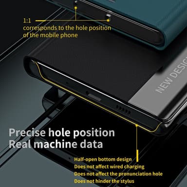 SKALO Xiaomi Redmi Note 13 Pro 5G Ultraslim PU nahkakotelo - Pinkki