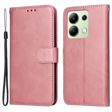 SKALO Xiaomi Redmi Note 13 4G PU-nahkainen Lompakkokotelo - Pinkki