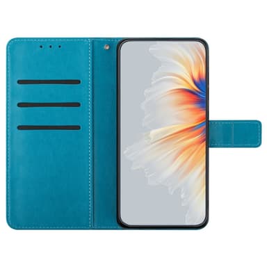 SKALO Xiaomi Redmi Note 13 Pro+ Mandala lompakkokotelo - Sininen