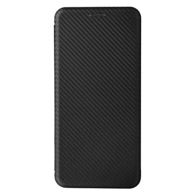 SKALO Asus ROG Phone 8 Pro 5G Carbon Fiber Lompakkokotelo - Musta