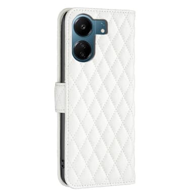 SKALO Xiaomi Redmi 13C 4G BINFEN COLOR Tikattu Lompakko - Valkoinen