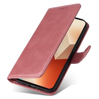 SKALO Xiaomi Redmi Note 13 5G PU-nahkainen Lompakkokotelo - Pinkki