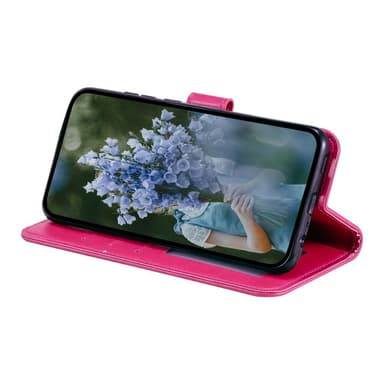 SKALO Xiaomi Redmi Note 13 4G Mandala lompakkokotelo - Cerise