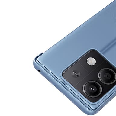 SKALO Xiaomi Redmi Note 13 5G Clear View Mirror Lompakko - Sininen