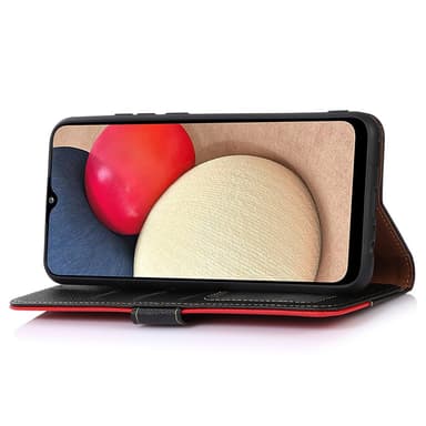 SKALO Asus ROG Phone 8 5G KHAZNEH Litchi Lompakkokotelo PU-nahasta - Musta