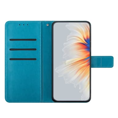 SKALO Samsung A15 5G Mandala lompakkokotelo - Sininen