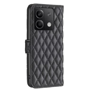 SKALO Xiaomi Redmi Note 13 4G BINFEN COLOR Tikattu Lompakko - Musta