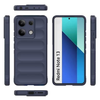 SKALO Xiaomi Redmi Note 13 4G Rugged Bumpers TPU-suojakuori - Tummansininen