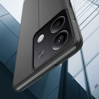 SKALO Xiaomi Redmi Note 13 5G Clear View Window Case - Violetti