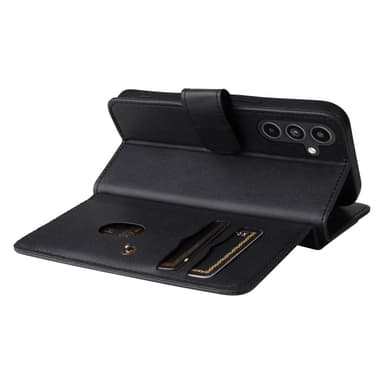 SKALO Samsung A15 5G 10-lokeroa Lompakkokotelo - Musta