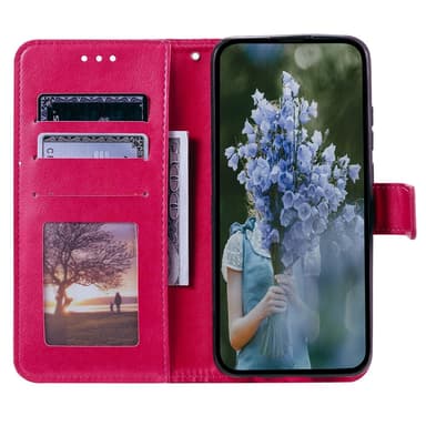 SKALO Xiaomi Redmi 13C 4G Mandala lompakkokotelo - Cerise