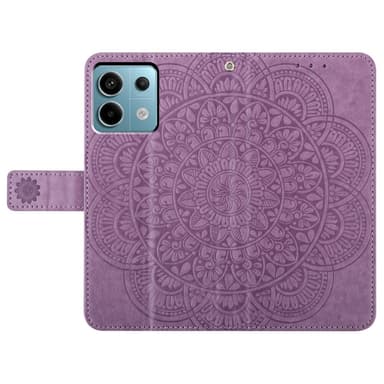 SKALO Xiaomi Redmi Note 13 Pro 5G Mandala lompakkokotelo - Violetti