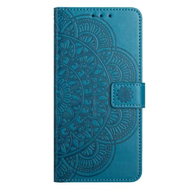 SKALO Samsung A15 5G Mandala lompakkokotelo - Sininen