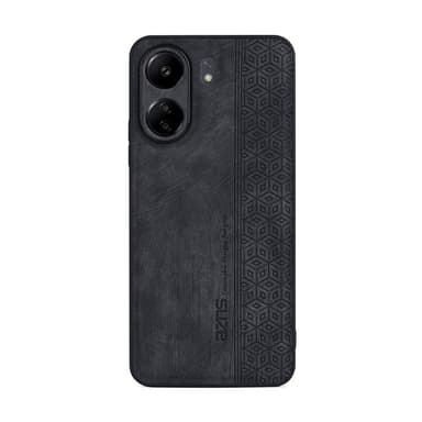 SKALO Xiaomi Redmi 13C 4G AZNS PU-nahka suojakuori - Musta