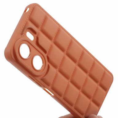 SKALO Xiaomi Redmi 13C 4G Puffer Bumper TPU-suojakuori - Vaaleanruskea