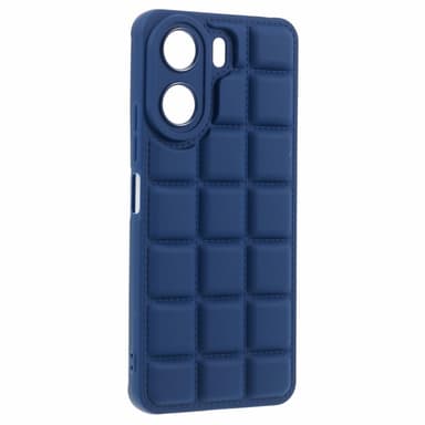 SKALO Xiaomi Redmi 13C 4G Puffer Bumper TPU-suojakuori - Tummansininen