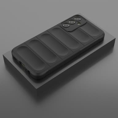 SKALO Samsung A15 4G Rugged Bumpers TPU-suojakuori - Musta
