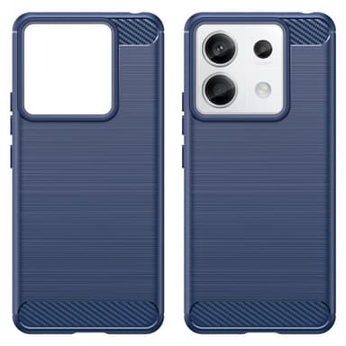 SKALO Xiaomi Redmi Note 13 Pro 5G Armor Carbon Iskunkestävä TPU suojakuori - Sininen