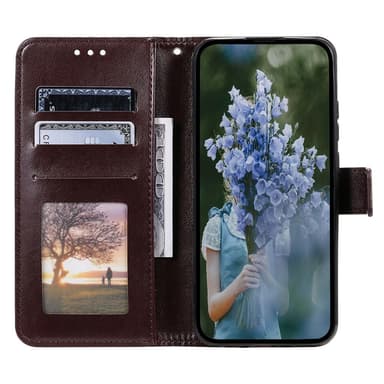 SKALO Xiaomi Redmi 13C 4G Mandala lompakkokotelo - Ruskea