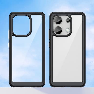 SKALO Xiaomi Redmi Note 13 4G Väri Puskurin Suojakuori - Musta