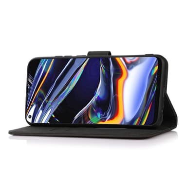 SKALO Samsung Xcover 7 KHAZNEH Lompakkokotelo PU-nahasta - Musta