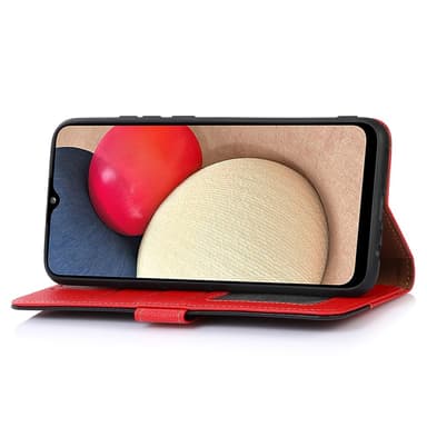 SKALO Asus ROG Phone 8 5G KHAZNEH Litchi Lompakkokotelo PU-nahasta - Punainen