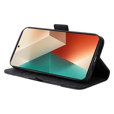SKALO Xiaomi Redmi Note 13 5G BETOPNICE 001 Lompakkokotelo PU-nahkaa - Musta