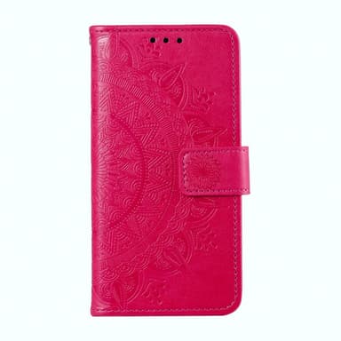 SKALO Xiaomi Redmi Note 13 4G Mandala lompakkokotelo - Cerise