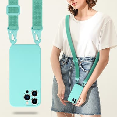 Suojakuori iPhone 14 PRO Kotelo Ketju (Turkoosi)