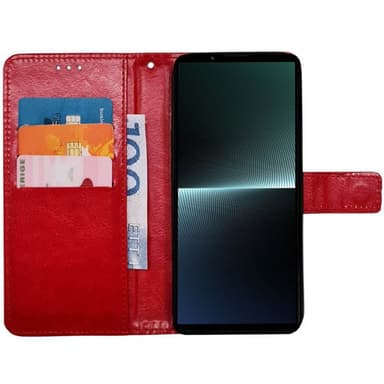 Lompakkokotelo 3-kortti Sony Xperia 1 VI - Punainen