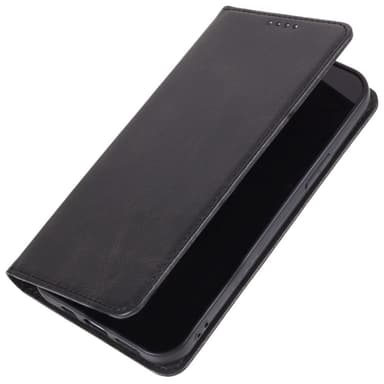 SKALO iPhone 15 Pro Max Premium Wallet Lompakkokotelo - Musta