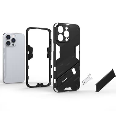SKALO iPhone 15 Pro Max Hybrid BIBERCAS Suojakuori - Tummansininen