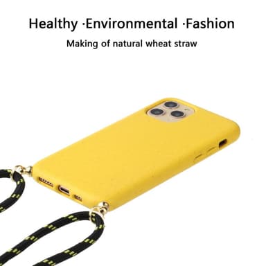 SKALO iPhone 15 Pro Max Mobiilikauluksen suojakuori - Keltainen