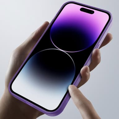 SKALO iPhone 15 Pro Väri Puskurin Suojakuori Kamerarengas - Valkoinen