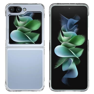 SKALO Samsung Z Flip5 TPU Clear Hybridi Suojakuori - Läpinäkyvä