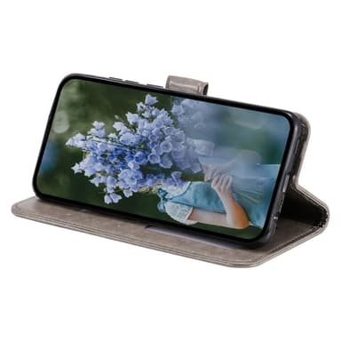 SKALO Sony Xperia 1 V Mandala lompakkokotelo - Harmaa