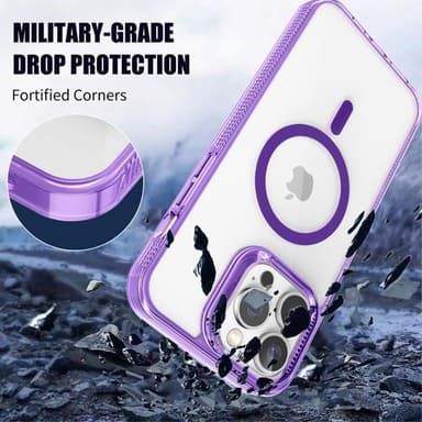 SKALO iPhone 15 Pro Väri Puskurin Magnet Suojakuori - Sininen