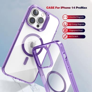 SKALO iPhone 15 Pro Väri Puskurin Magnet Suojakuori - Sininen