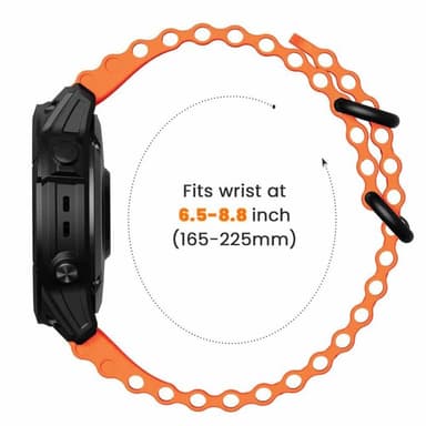 Ocean kellon ranneke Garmin D2 Delta PX - Oranssi