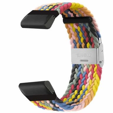 Punottu kellon ranneke Garmin Quatix 5 - Rainbow